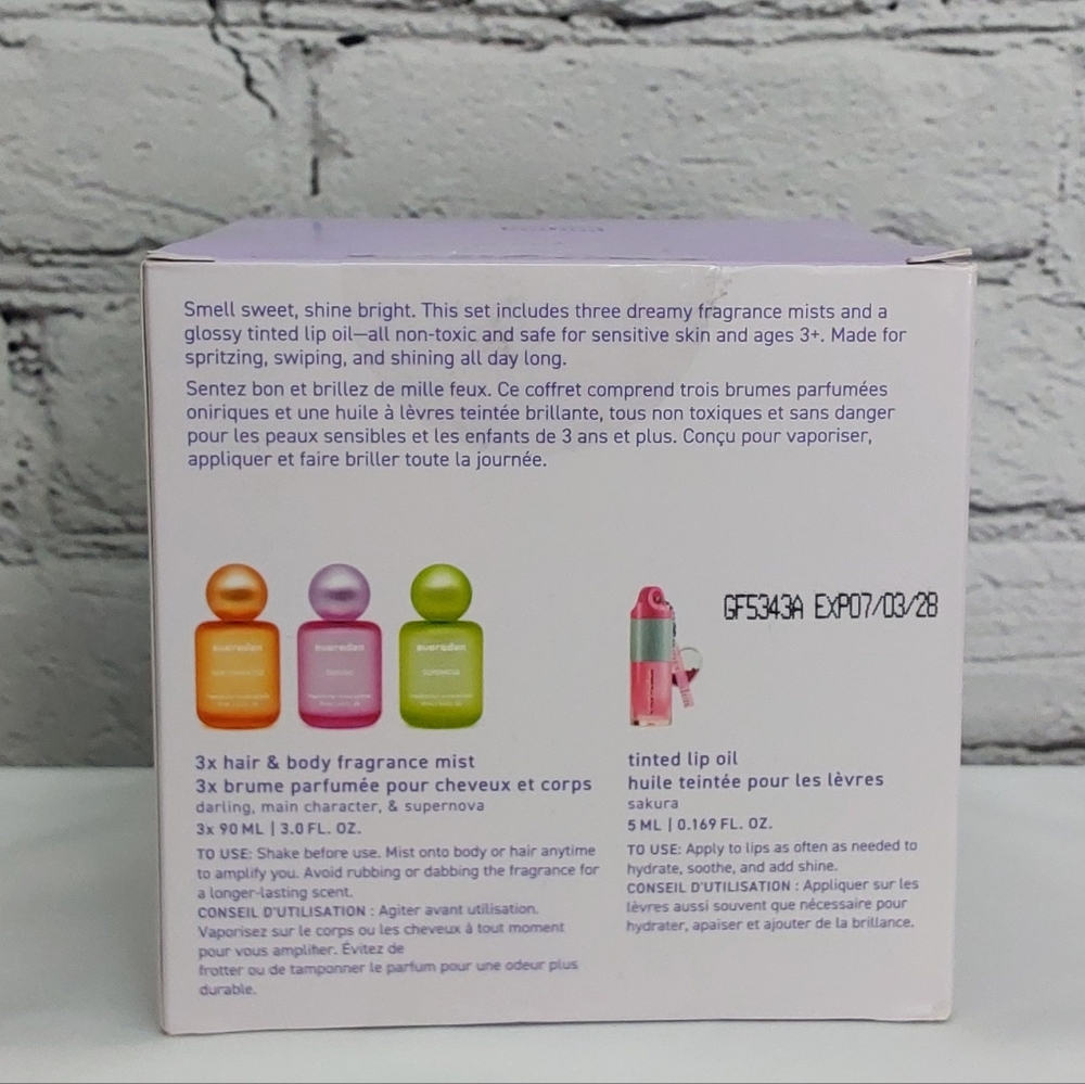 EVEREDEN FRAGRANCE 4-PIECE GIFT SET HAIR & BODY MIST, TINTED LIP OIL, VEGAN - Picture 4 of 16